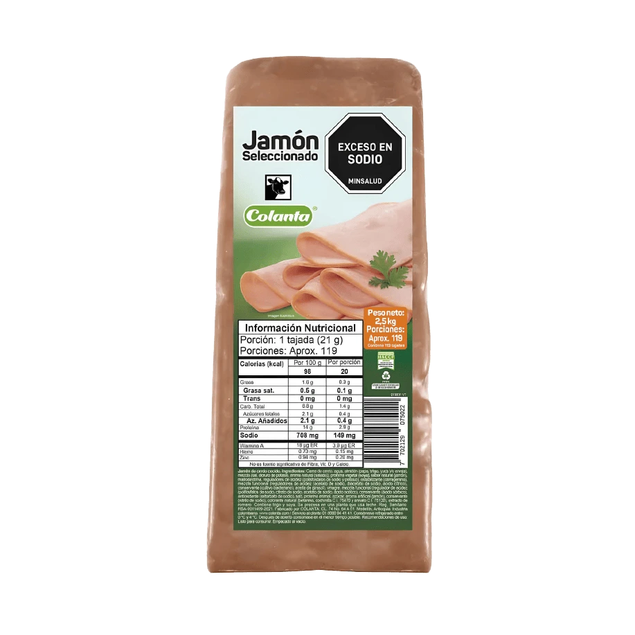 Jamón Seleccionado Colanta Bloque X 2.500 g